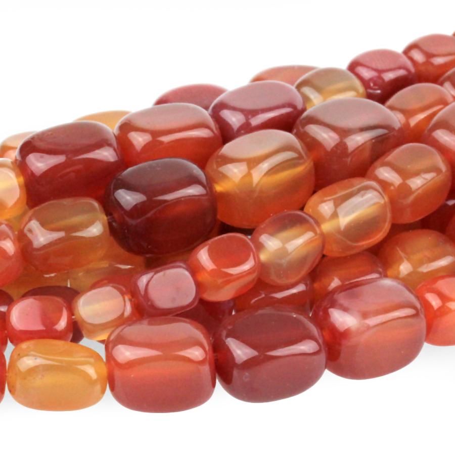 Carnelian 6-14mm Graduated Nugget