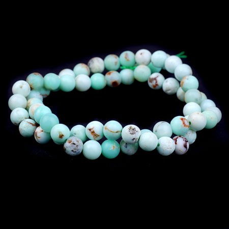 6mm Apple Green Chrysoprase Natural Round - 15-16 Inch - Goody Beads