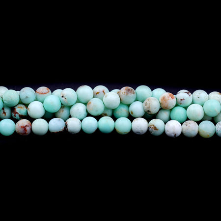 6mm Apple Green Chrysoprase Natural Round - 15-16 Inch - Goody Beads