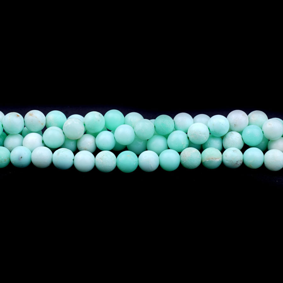 6mm Apple Green Chrysoprase Natural Round A Grade - 15-16 Inch - Goody Beads