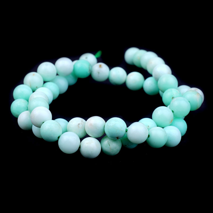 8mm Apple Green Chrysoprase Natural Round A Grade - 15-16 Inch - Goody Beads