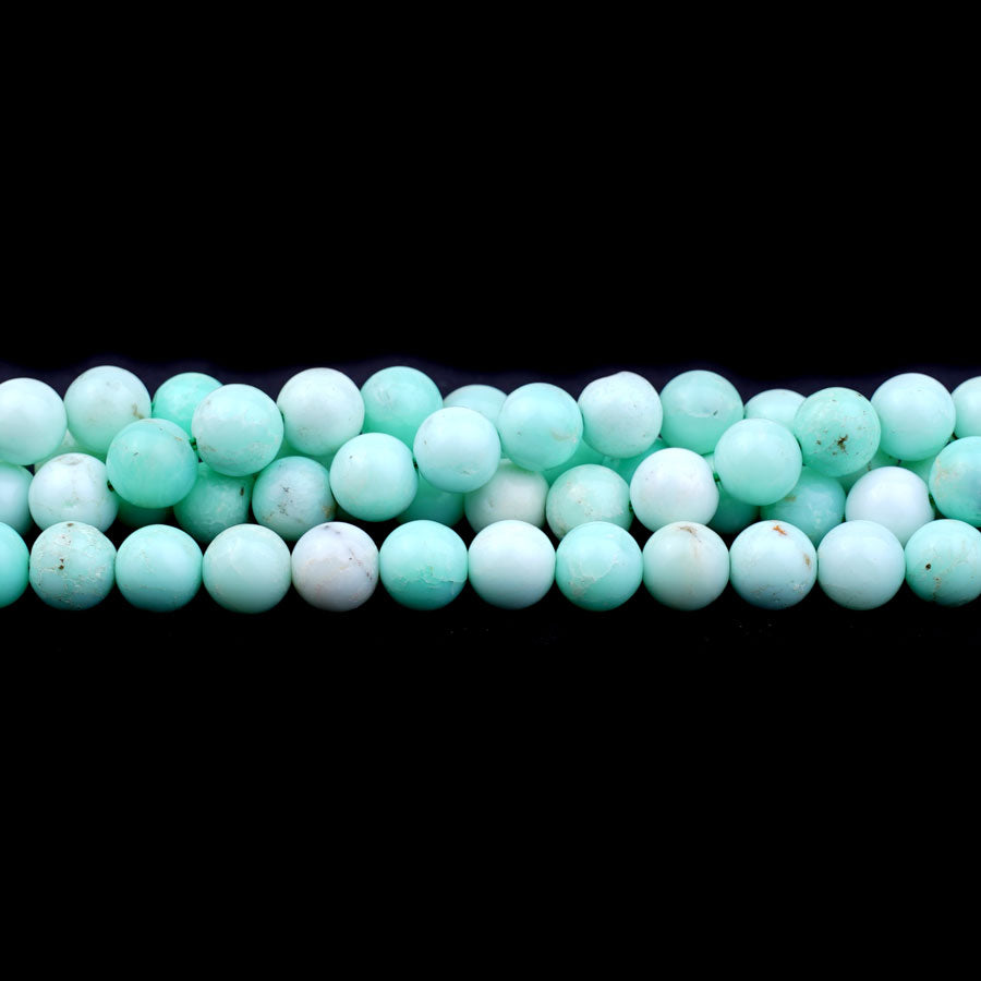 8mm Apple Green Chrysoprase Natural Round A Grade - 15-16 Inch - Goody Beads