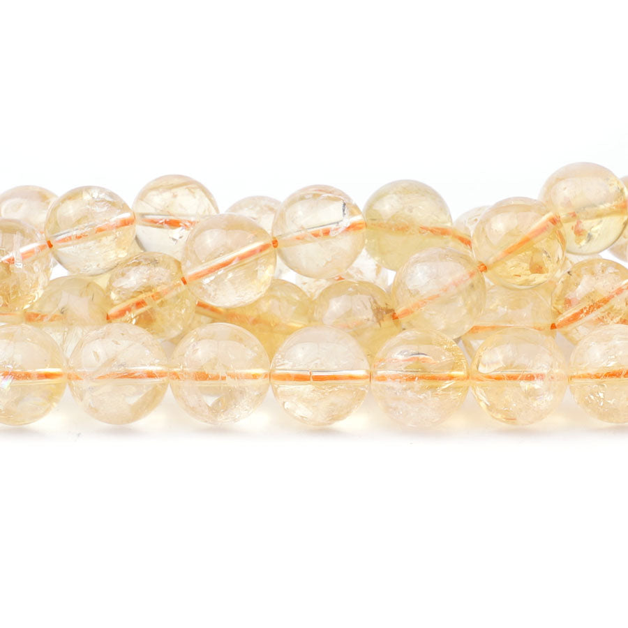 Citrine 10mm Round (Natural) A Grade - Limited Editions - Goody Beads