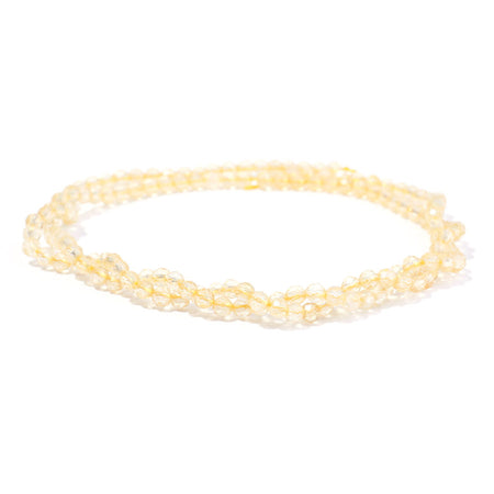 Citrine 3mm Round Faceted - 15-16 Inch - Goody Beads