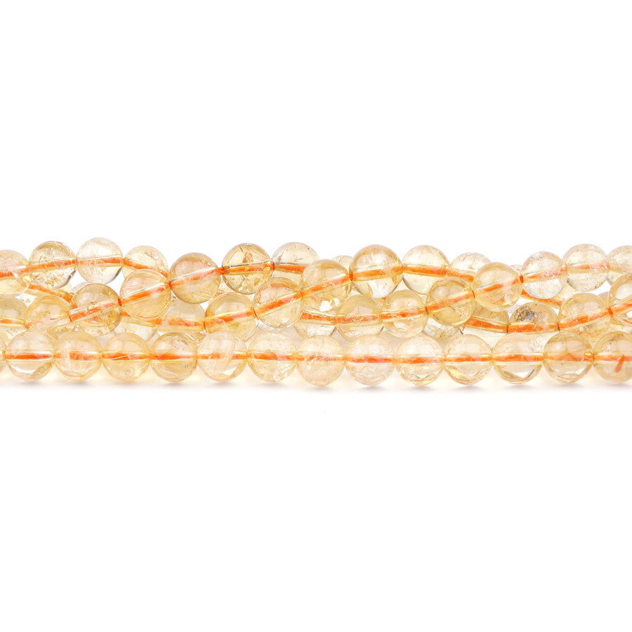 Citrine 6mm Round A Grade - Limited Editions - Goody Beads