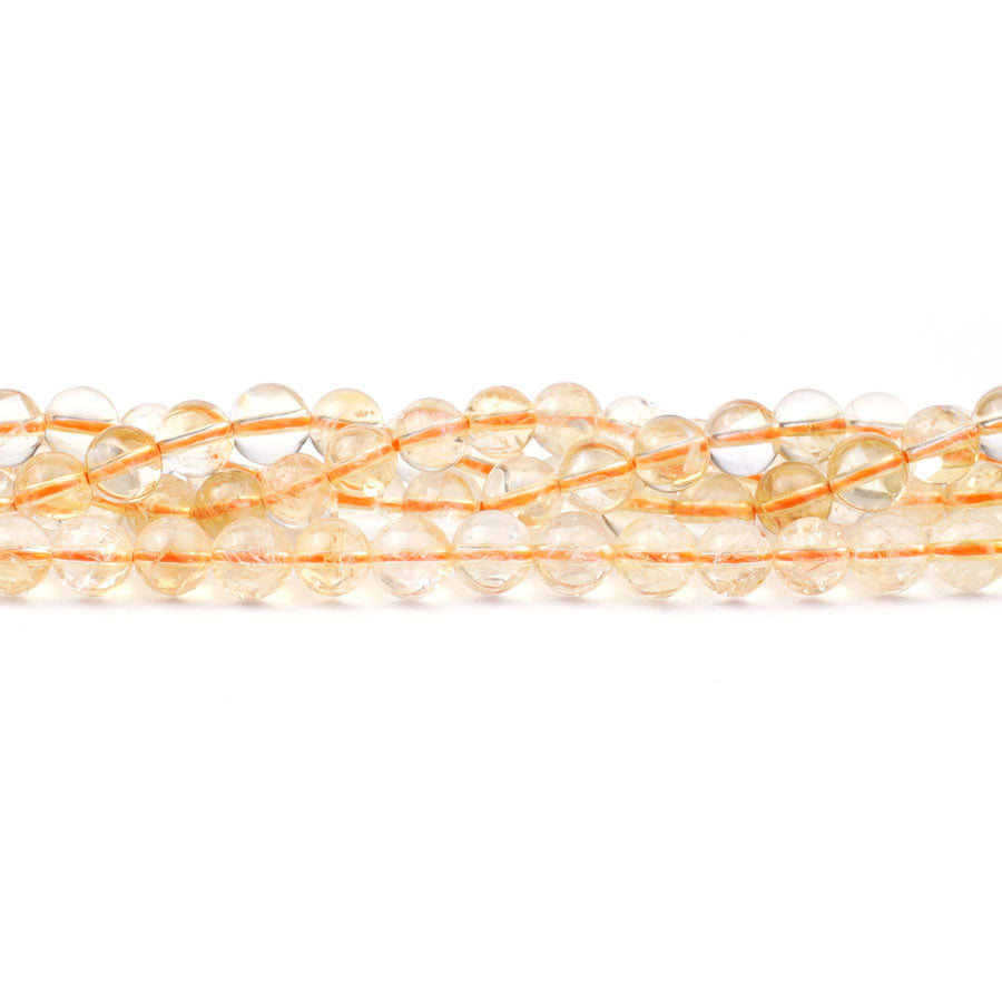 Citrine 6mm Round (Natural) A Grade - Limited Editions - Goody Beads