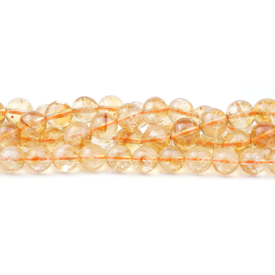 Citrine 8mm Round (Natural) AA Grade - Limited Editions - Goody Beads