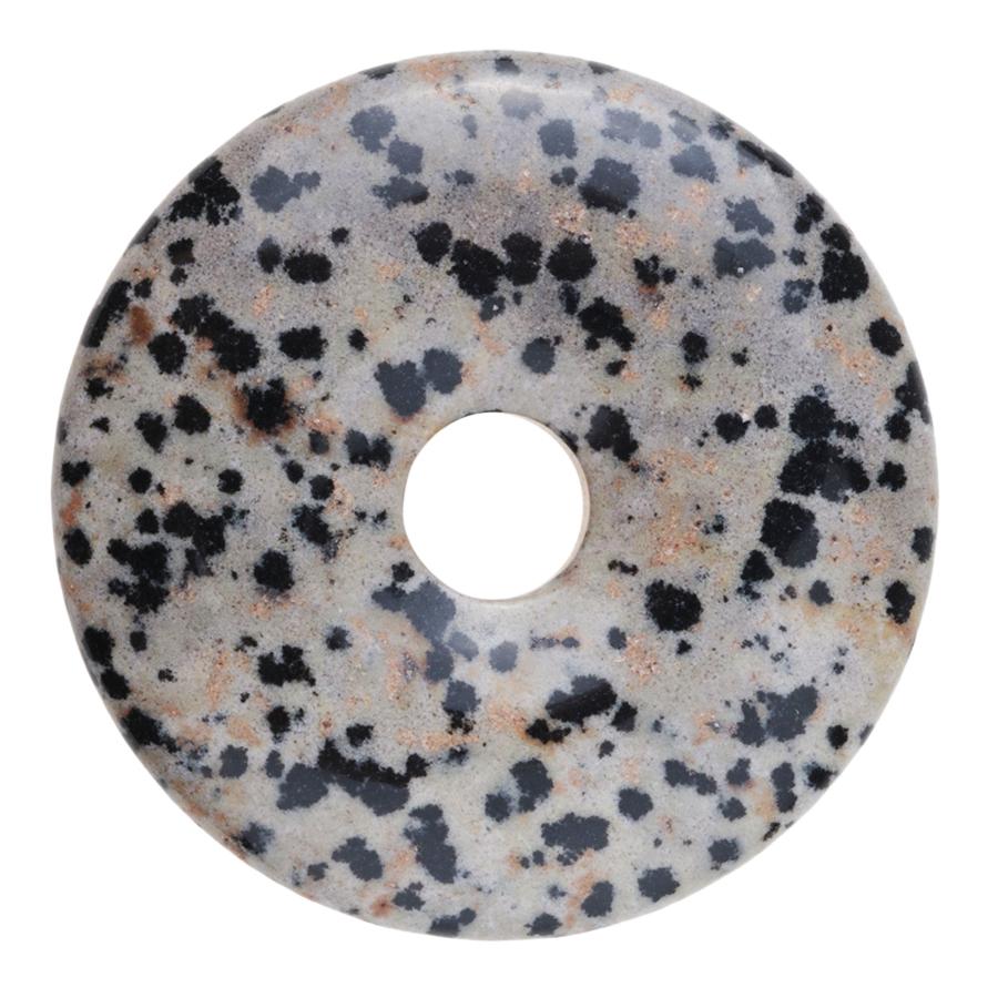 Dalmation Jasper 40mm Donut Pendant - Goody Beads