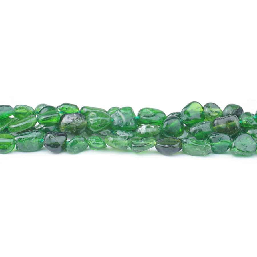 Diopside 4-6X6-8mm Pebble - 15-16 Inch - Goody Beads