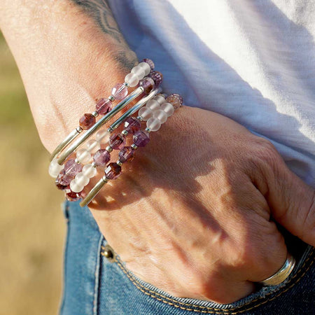 DIY Cacoxenite Wrap Bracelet with Energy Prism - Goody Beads