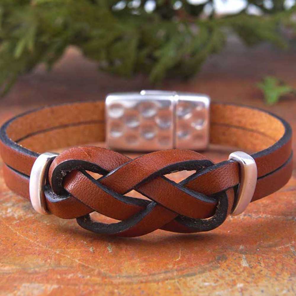 INSTRUCTIONS for DIY Josephine Infinity Leather Knot Bracelet - Goody Beads