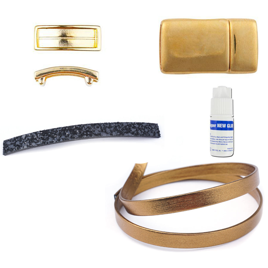 INSTRUCTIONS for DIY Bling Leather Bracelet - Goody Beads