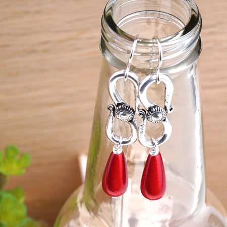 INSTRUCTIONS for DIY Red Bali Drop Earrings - Goody Beads