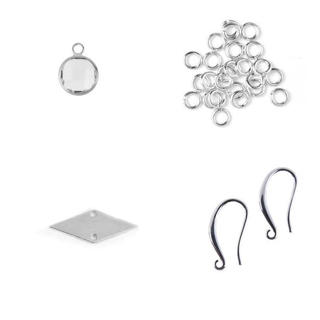 DIY Geometric Silver Earring Party - Goody Beads