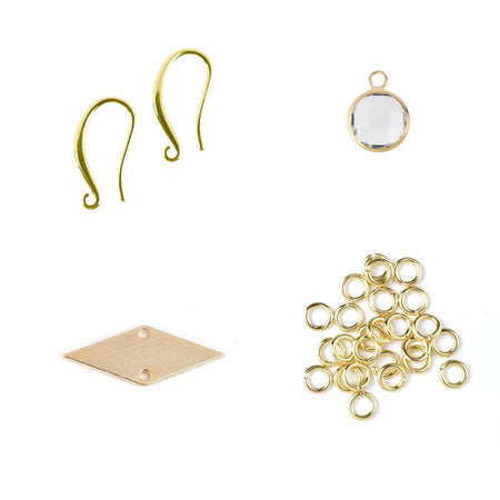 DIY Geometric Gold Earring Party - Goody Beads