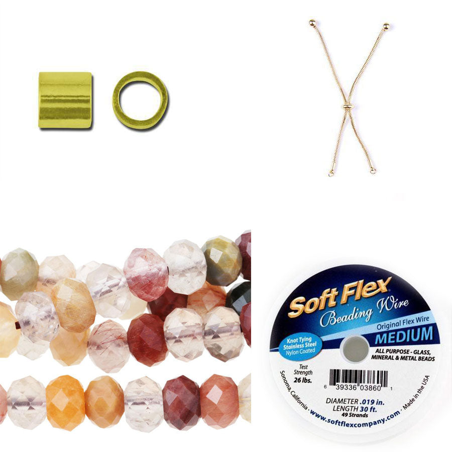 DIY Simply Mixed Rhutilated Bracelet - Goody Beads