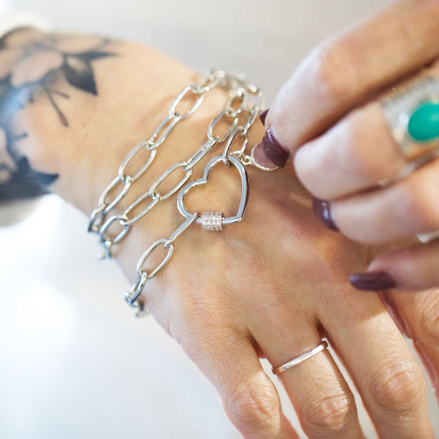 DIY Not For The Faint of Heart Necklace/Wrap Bracelet - Silver - Goody Beads