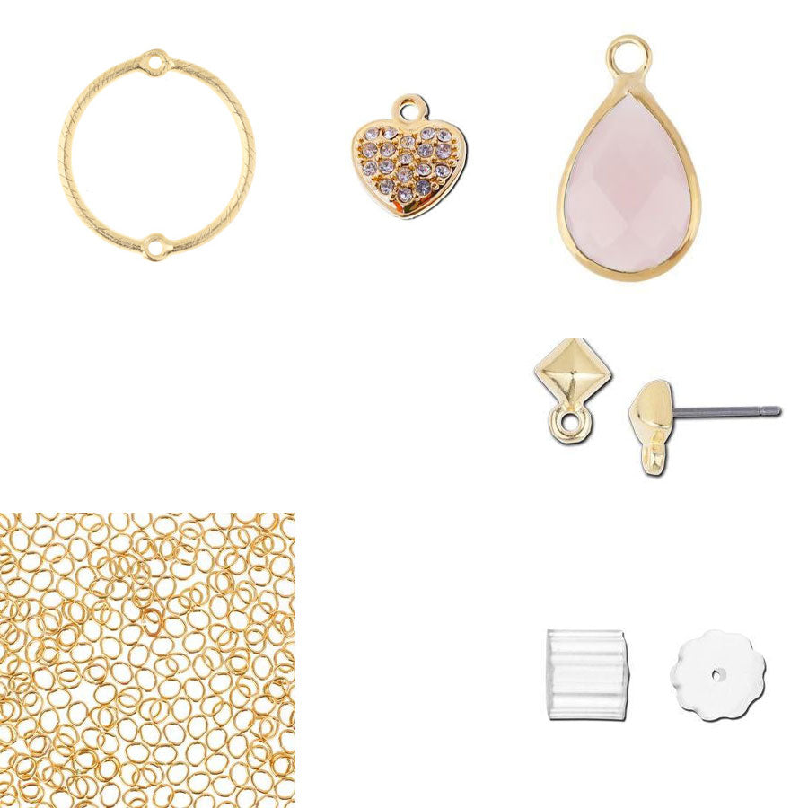 DIY Love Me Tender Earrings - Gold - Goody Beads