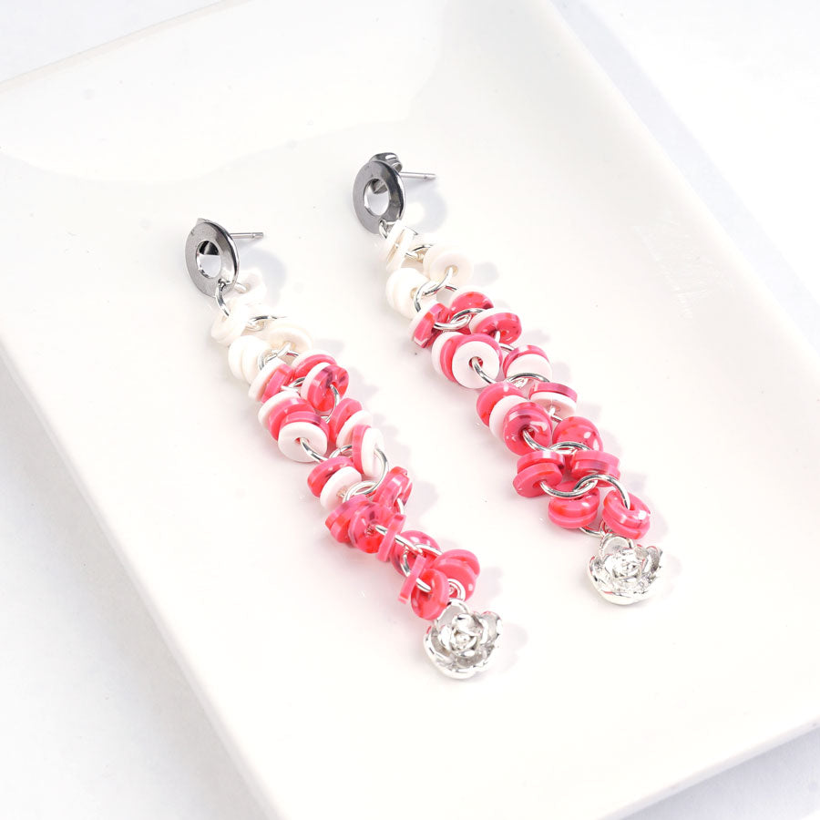 8mm Silver Plated Donut Shaped Post Earrings - Goody Beads