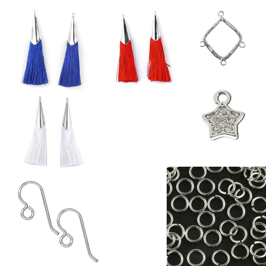 INSTRUCTIONS for DIY O Say Can You See How Fabulous These Tassel Earrings Are - Goody Beads