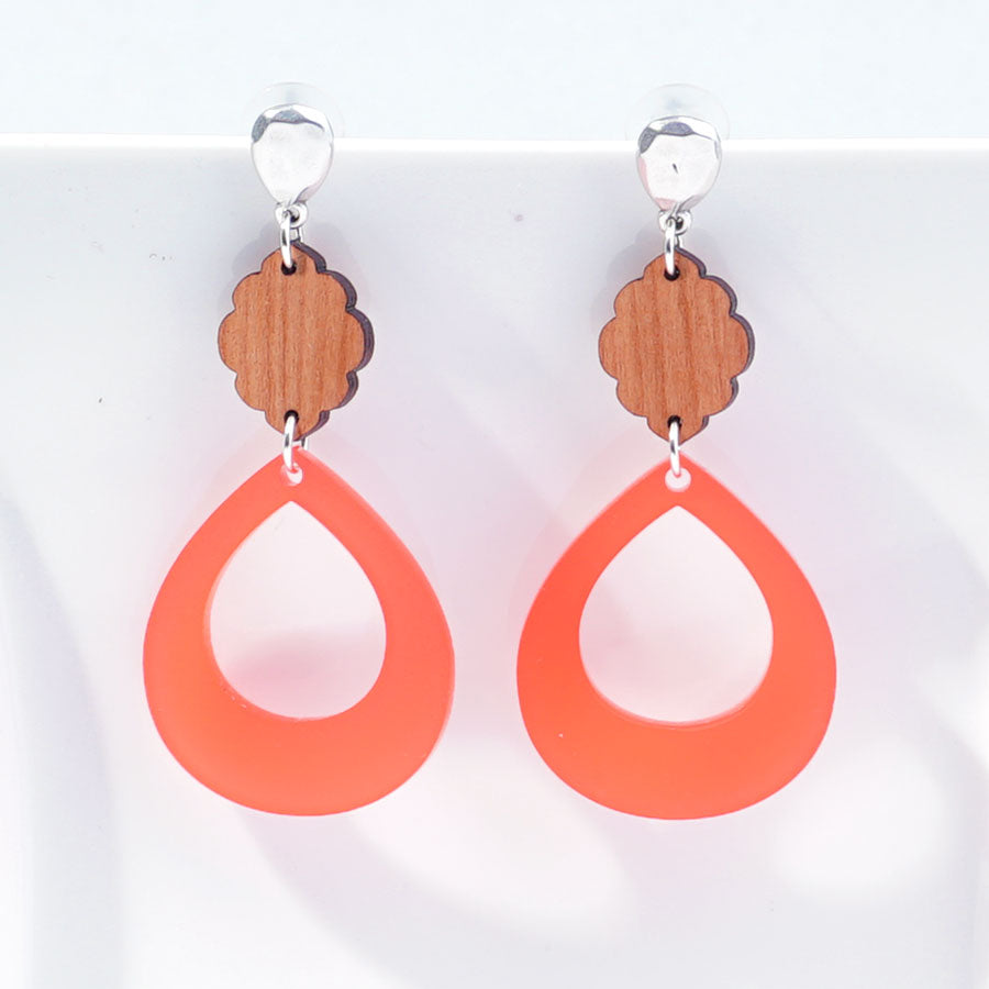 INSTRUCTIONS for DIY Havana Sunset Acrylic and Wood Earrings - Goody Beads