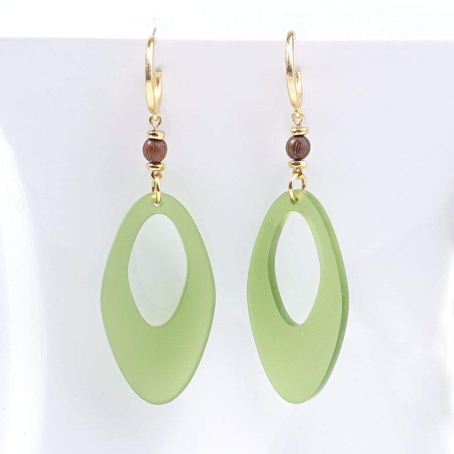 INSTRUCTIONS for DIY Retro Avocado with Gold Hoop Earrings - Goody Beads