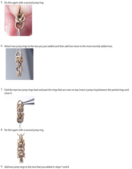 INSTRUCTIONS for DIY Czech Mushroom Chain Maille Bracelet - Goody Beads