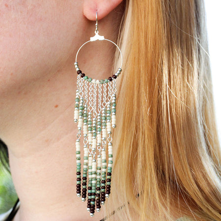 INSTRUCTIONS for DIY Shoulder Sweeping Fringe Earrings - Goody Beads