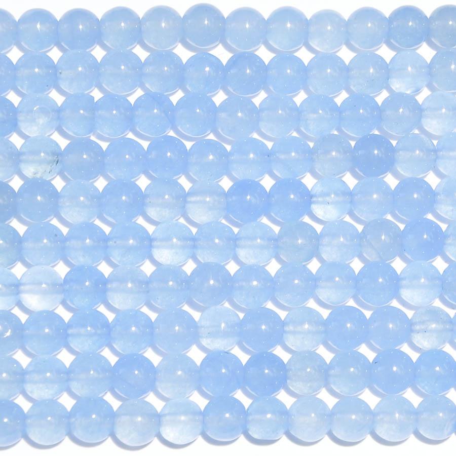 Jade Periwinkle Blue 6mm Round - Goody Beads