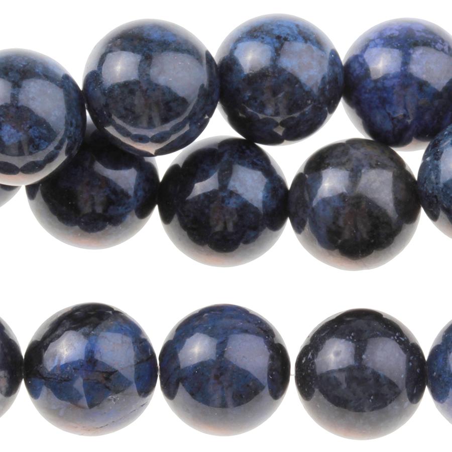 Dumortierite 10mm Round 8-Inch - Goody Beads