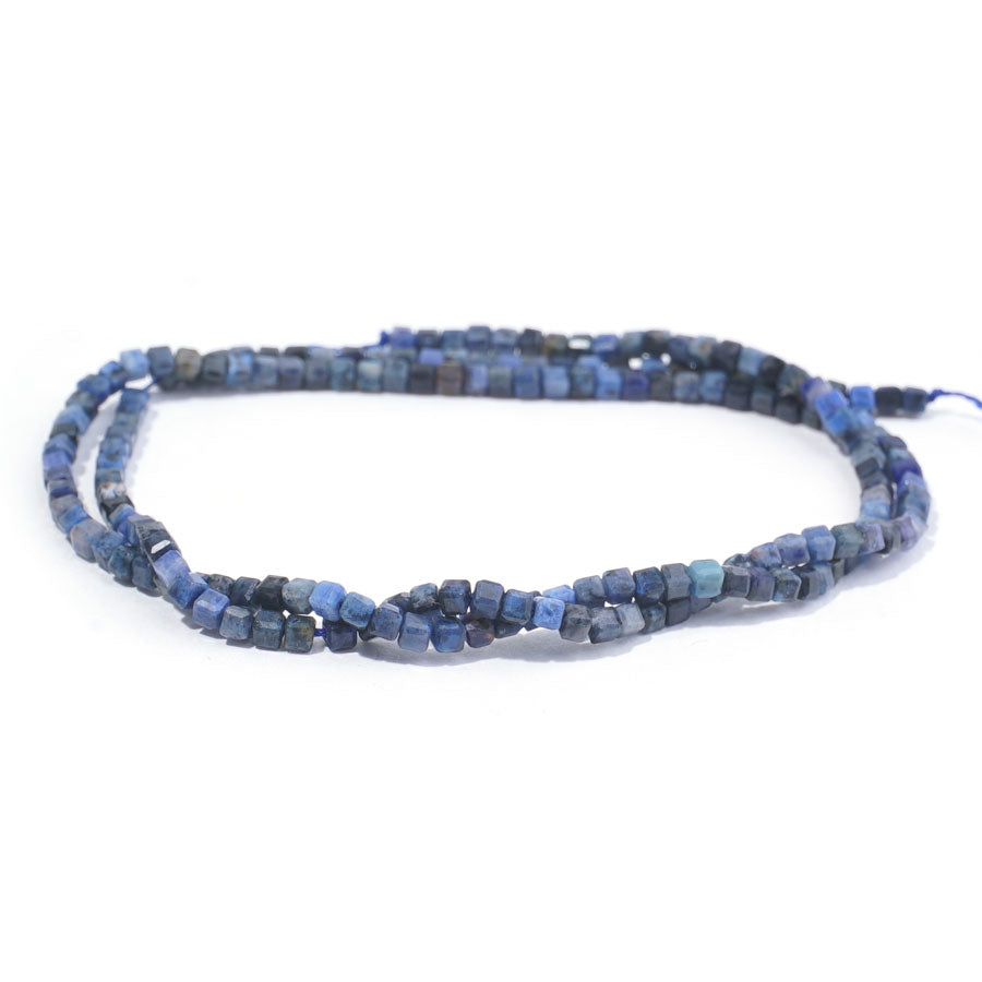 Dumortierite 2mm Cube Table Cut A Grade - 15-16 Inch - Goody Beads