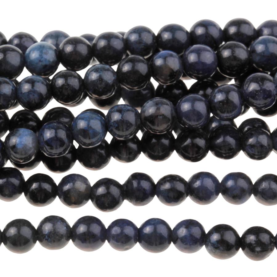Dumortierite 4mm Round  8-Inch - Goody Beads