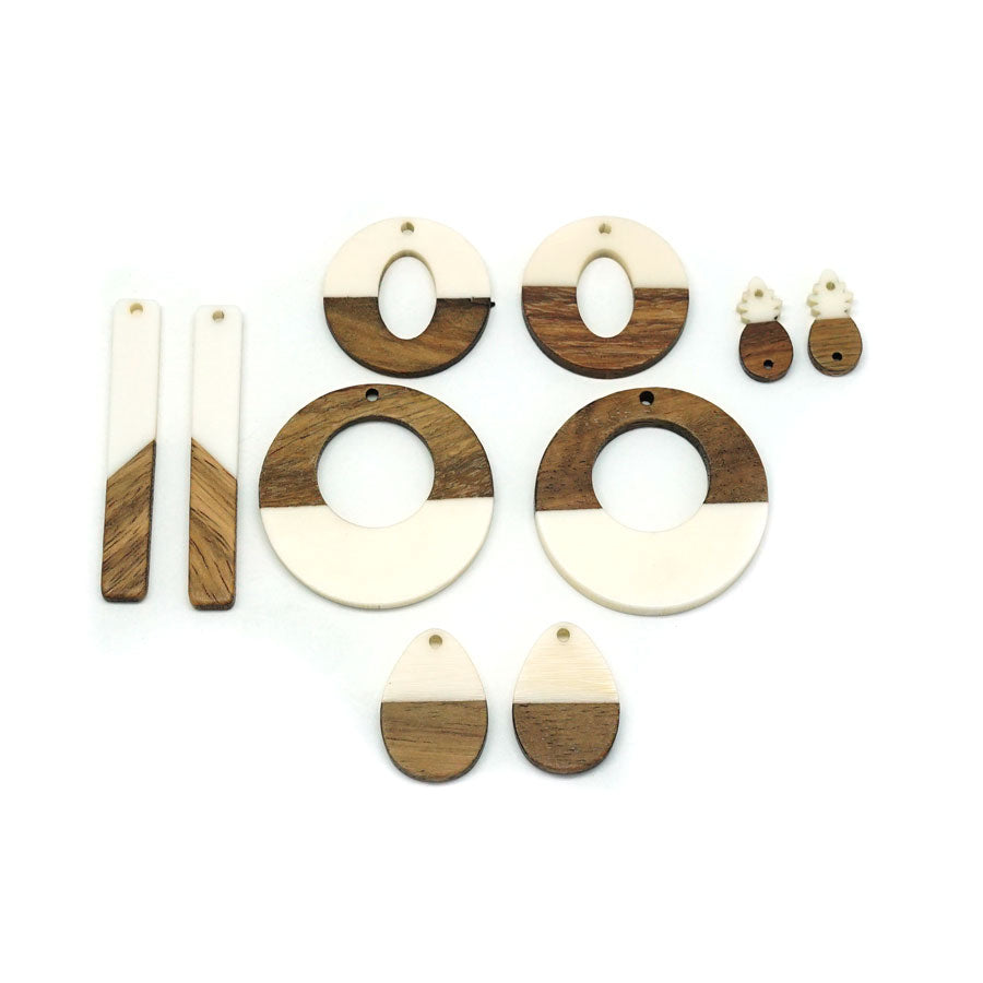 Exclusive Wood & Resin Summer Bundle - Cream - Goody Beads