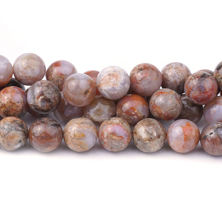 Fire Agate 10mm Round - 15-16 Inch - Goody Beads