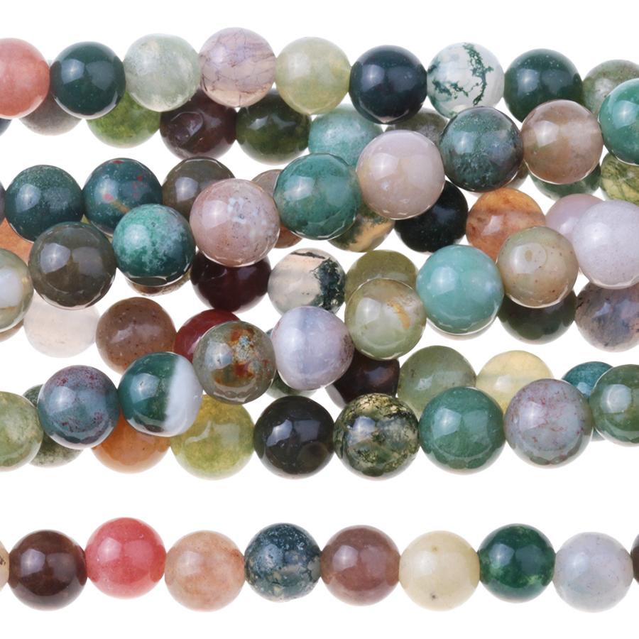 Fancy Jasper 4mm Round 8-Inch - Goody Beads