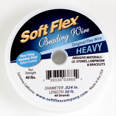 Soft Flex HEAVY Gauge 0.024 Inch Diameter Beading Wire