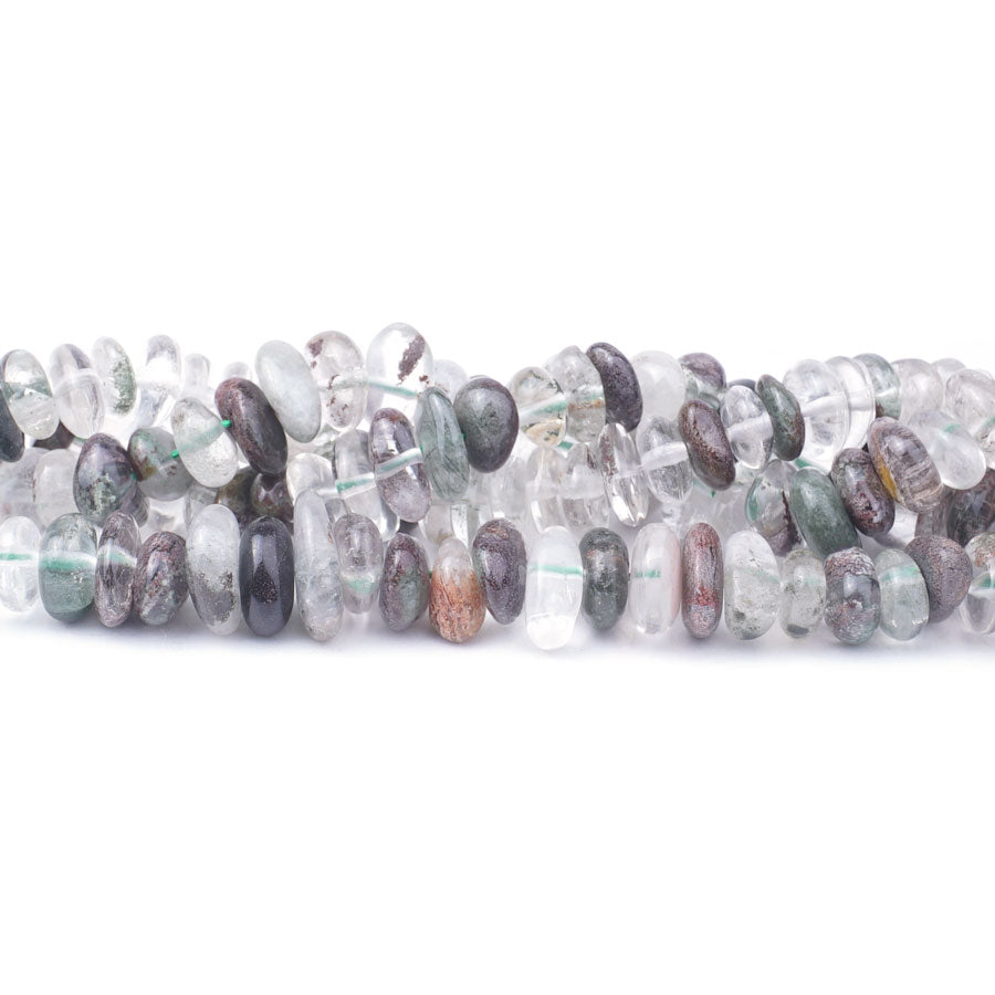 Green Lodalite Quartz 5X10mm Chip A Grade - Limited Editions - Goody Beads