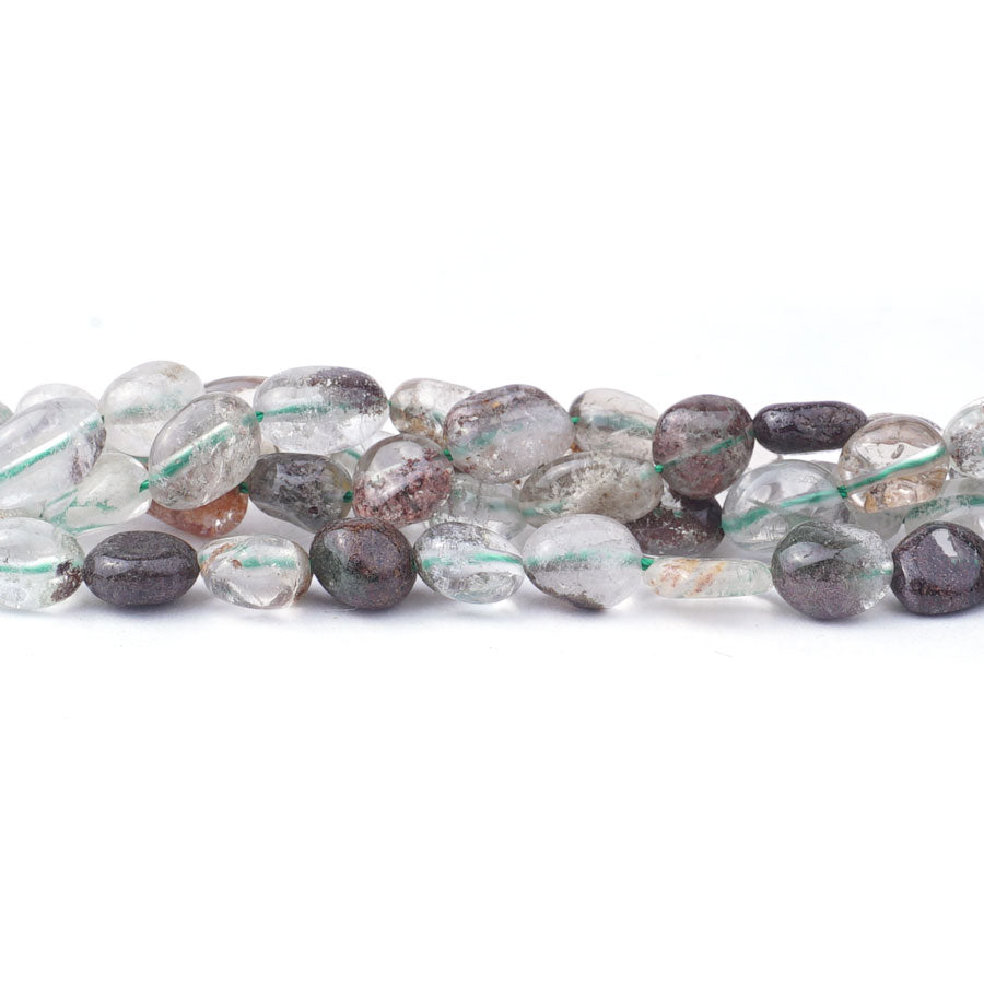 Green Lodalite Quartz 6-8X8-10mm Pebble - Limited Editions - Goody Beads