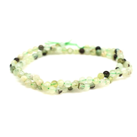 Green Snake Skin Jade 4mm Round - 15-16 Inch - Goody Beads