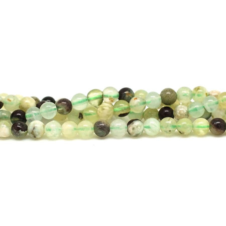 Green Snake Skin Jade 4mm Round - 15-16 Inch - Goody Beads