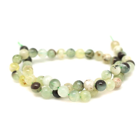 Green Snake Skin Jade 8mm Round - 15-16 Inch