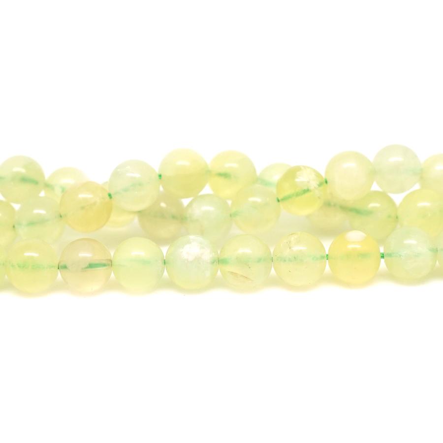 Green Snake Skin Jade A 8mm Round - 15-16 Inch