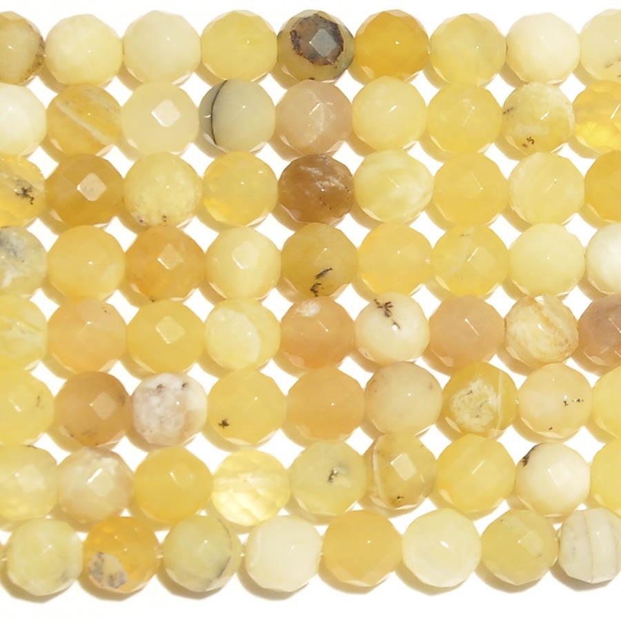 Honey Opal 6mm Faceted Round