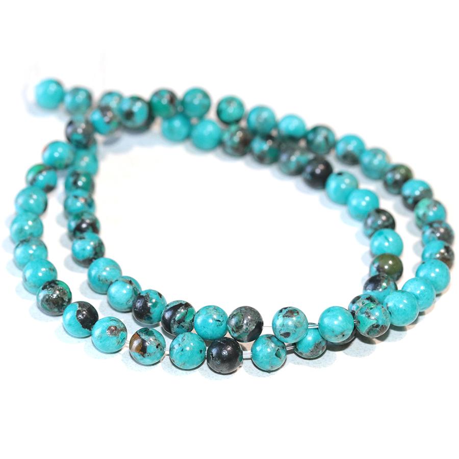 Hubei Turquoise 6mm Round 15-16 Inch