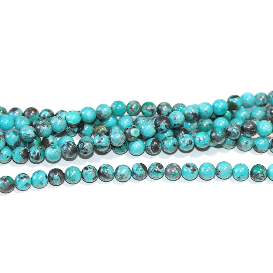 Hubei Turquoise 6mm Round 15-16 Inch