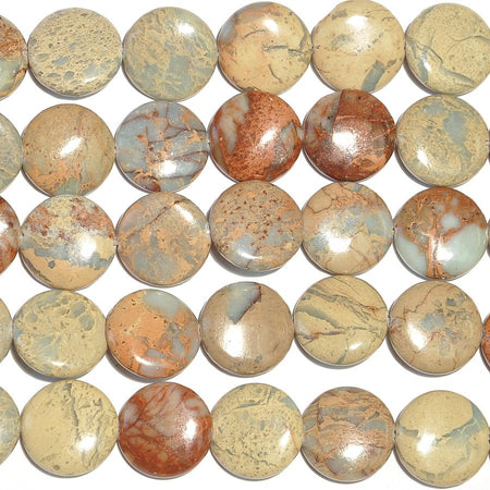 Impression Jasper 18mm Coin