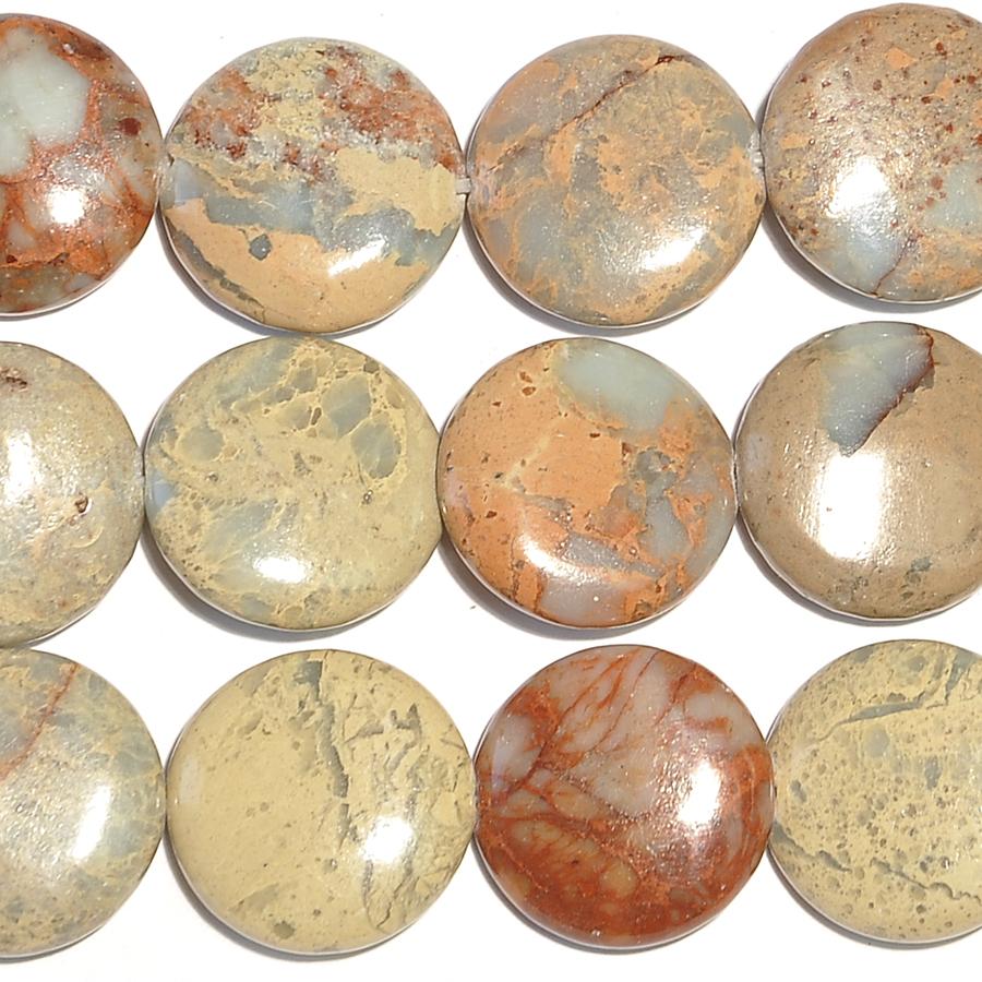 Impression Jasper 18mm Coin