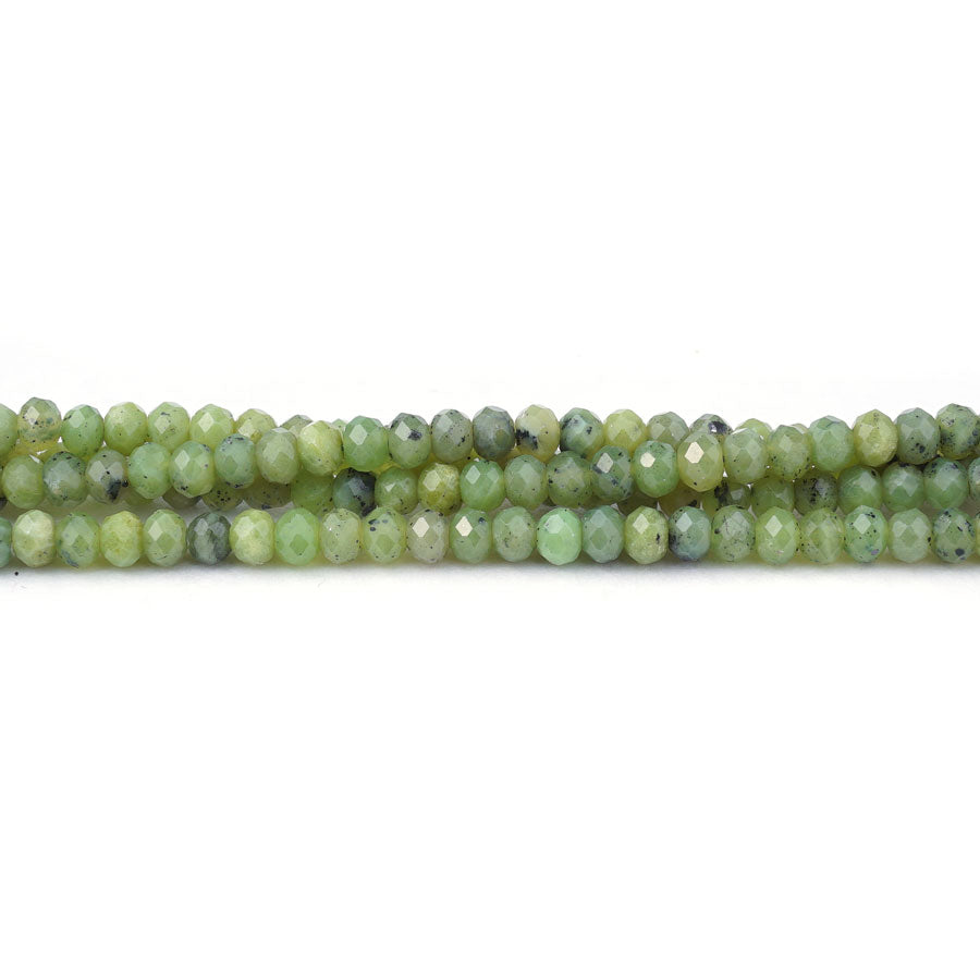 Jade 3x4mm Diamond Cut Rondelle - Limited Editions - Goody Beads