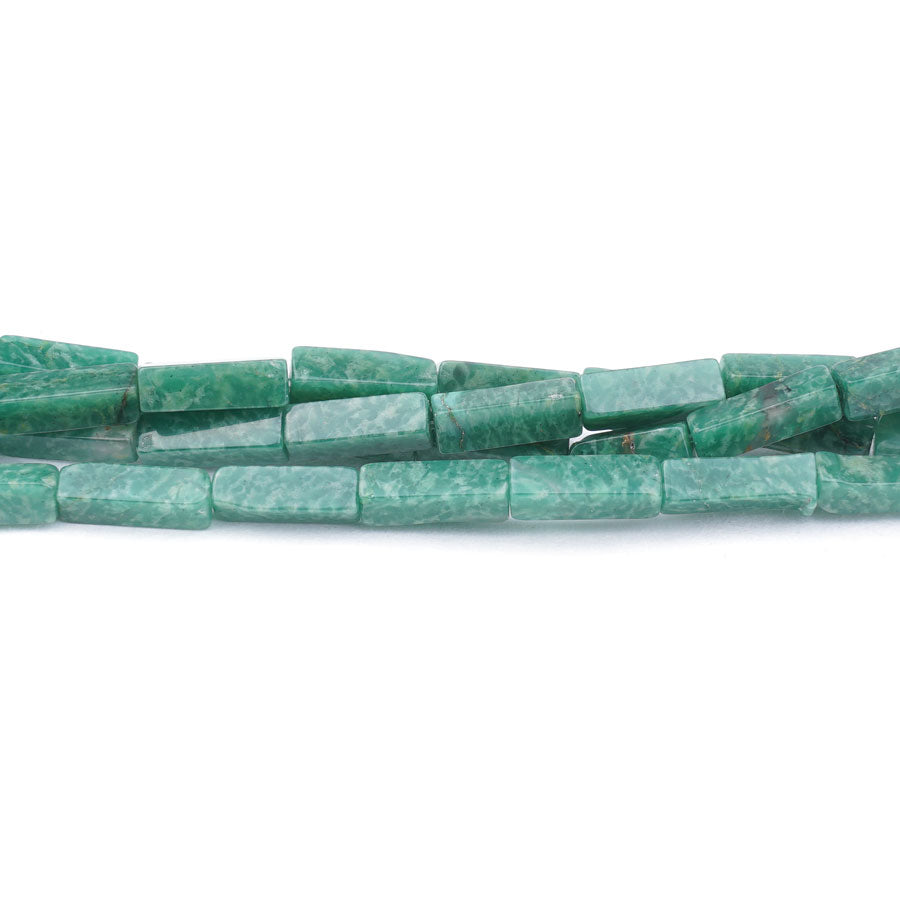 Jade African 4X13mm Rectangle Tube - Limited Editions - Goody Beads