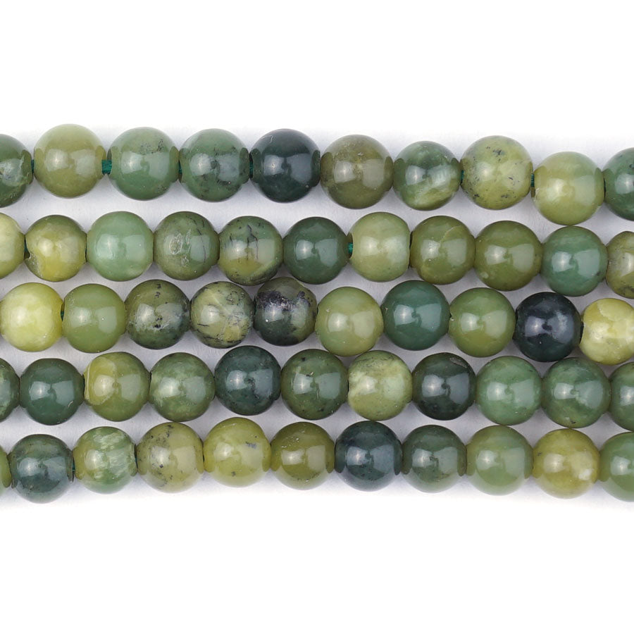 Jade BC 6mm Round Large Hole - Large Hole Beads - Goody Beads